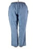 Woman Within Solid Blue Casual Pants Size 24W - photo 2