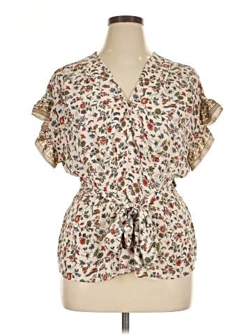 Max Studio Short Sleeve Blouse (view 1)