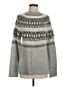 Talbots Chevron-herringbone Gray Turtleneck Sweater Size S - photo 1