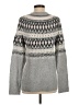 Talbots Chevron-herringbone Gray Turtleneck Sweater Size S - photo 2