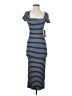J for Justify Stripes Blue Casual Dress Size S - photo 1