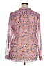 Kut from the Kloth 100% Polyester Floral Pink Long Sleeve Blouse Size XL - photo 2