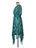 CHRIS McLaughlin 100% Polyester Paisley Teal Cocktail Dress Size 10 - photo 5