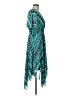 CHRIS McLaughlin 100% Polyester Paisley Teal Cocktail Dress Size 10 - photo 4