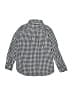 Gap Kids 100% Cotton Checkered-gingham Blue Long Sleeve Button-Down Shirt Size 6 - 7 - photo 2
