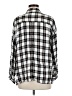 Max Studio 100% Rayon Plaid Silver Long Sleeve Button-Down Shirt Size M - photo 2