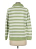 Karen Scott Sport Stripes Green Pullover Sweater Size M - photo 2