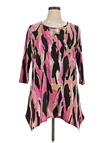 Evans 3/4 Sleeve Blouse (view 1)