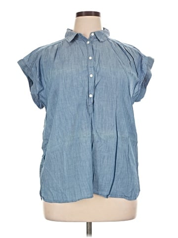 Ann Taylor Factory Short Sleeve Blouse (view 1)