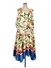Tommy Hilfiger 100% Polyester Tropical Blue Casual Dress Size 24w - photo 1
