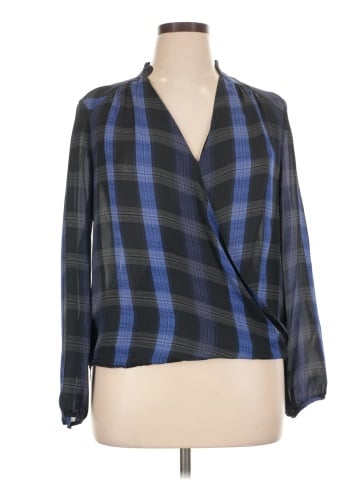 Dylan Gray Long Sleeve Silk Top (view 1)