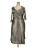 Kiyonna 100% Polyester Metallic Silver Cocktail Dress Size 2X Plus - photo 1