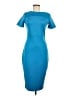 Alexia Admor Solid Blue Cocktail Dress Size M - photo 1