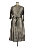 Kiyonna 100% Polyester Metallic Silver Cocktail Dress Size 2X Plus - photo 2