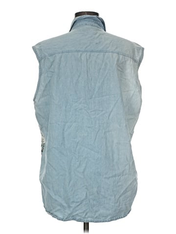 Cotton Express Sleeveless Button-Down Shirt (view 2)