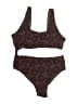 Seamolly Animal Print Brown One Piece Swimsuit Size XL - photo 1