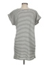 Max Studio 100% Cotton Stripes Gray Casual Dress Size M (estimated) - photo 2