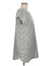 Max Studio 100% Cotton Stripes Gray Casual Dress Size M (estimated) - photo 4
