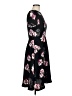 Talbots 100% Polyester Floral Pink Black Casual Dress Size 6 - photo 4