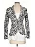H&M Animal Print White Blazer Size 4 - photo 1