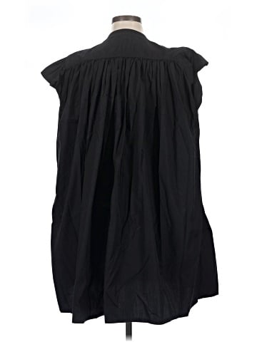 Madewell Flutter Sleeve Button-Front Mini Dress in Poplin (view 2)