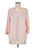 Gap Outlet 100% Polyester Pink 3/4 Sleeve Blouse Size M - photo 1