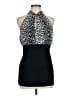 Studio Y Animal Print Black Cocktail Dress Size L - photo 1