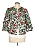 Coldwater Creek Print White Jacket Size 10 - photo 1
