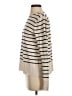 Zara Stripes Ivory Turtleneck Sweater Size S - photo 5