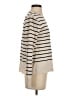 Zara Stripes Ivory Turtleneck Sweater Size S - photo 4