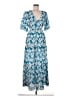 Borgo De Nor 100% Polyester Floral Blue Casual Dress Size 6 - photo 1
