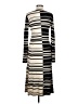 St. John 100% Wool Stripes Black Casual Dress Size M - photo 2
