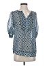 41Hawthorn 100% Polyester Blue 3/4 Sleeve Blouse Size XS - photo 1