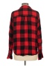 Paige 100% Viscose Plaid Red Long Sleeve Button-Down Shirt Size M - photo 2