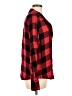Paige 100% Viscose Plaid Red Long Sleeve Button-Down Shirt Size M - photo 4
