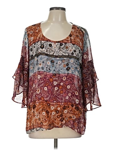 Style&Co 3/4 Sleeve T-Shirt (view 1)
