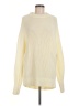 Banana Republic 100% Cotton Solid Ivory Pullover Sweater Size M - photo 1