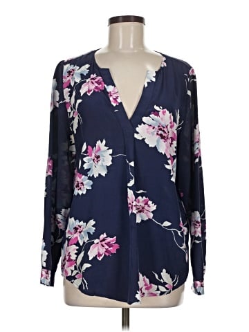 Joie Long Sleeve Silk Top (view 1)