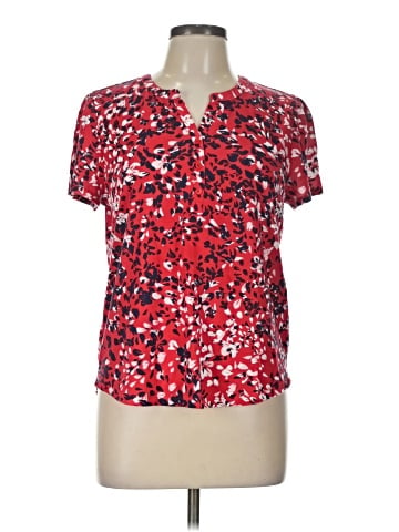 Liz Claiborne Short Sleeve Blouse (view 1)