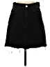 H&M Solid Black Denim Skirt Size 4 - photo 1