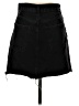H&M Solid Black Denim Skirt Size 4 - photo 2