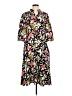 Gracia 100% Polyester Print Black Casual Dress Size M - photo 1
