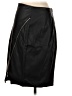 Express 100% Polyester Solid Black Faux Leather Skirt Size 4 - photo 2