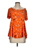 Unbranded Orange Short Sleeve Blouse Size S - photo 1