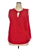 ELOQUII 100% Polyester Red Sleeveless T-Shirt Size 20 Plus - photo 1