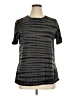 Athleta 100% Cotton Stripes Gray Active T-Shirt Size 1X - photo 1