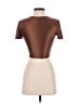 Babaton Brown Short Sleeve Turtleneck Size S - photo 2