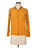 Tinsels Orange Long Sleeve Button-Down Shirt Size 0 - photo 1