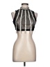 Hot & Delicious Silver Sleeveless Top Size L - photo 1