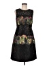 Kay Unger 100% Polyester Graphic Black Cocktail Dress Size 8 - photo 1